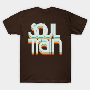 Retro Soul Train Color Blue T-Shirt